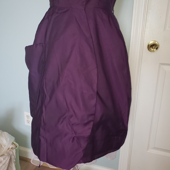 Vintage 1950's Silk Custom Dress, M - Picture 6 of 16